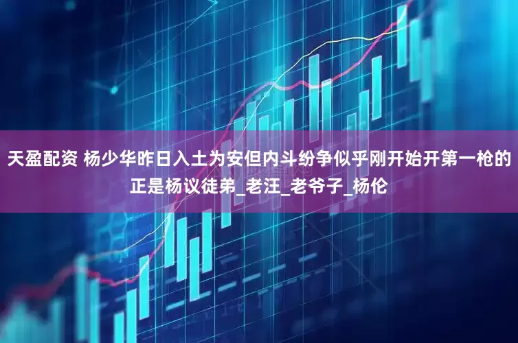 天盈配资 杨少华昨日入土为安但内斗纷争似乎刚开始开第一枪的正是杨议徒弟_老汪_老爷子_杨伦